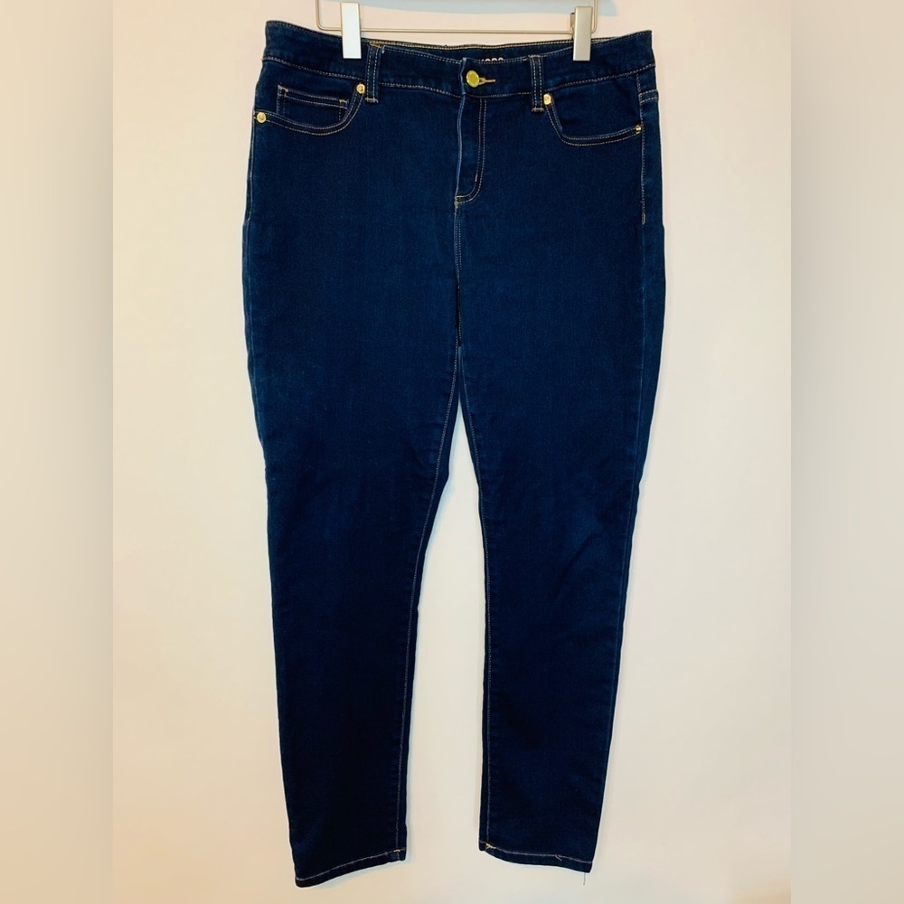 Micheal Kors Women’s Selma High Rise Dark Wash Skinny Straight Jeans Siz… - Picture 7 of 10